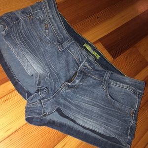 Dark wash shorts